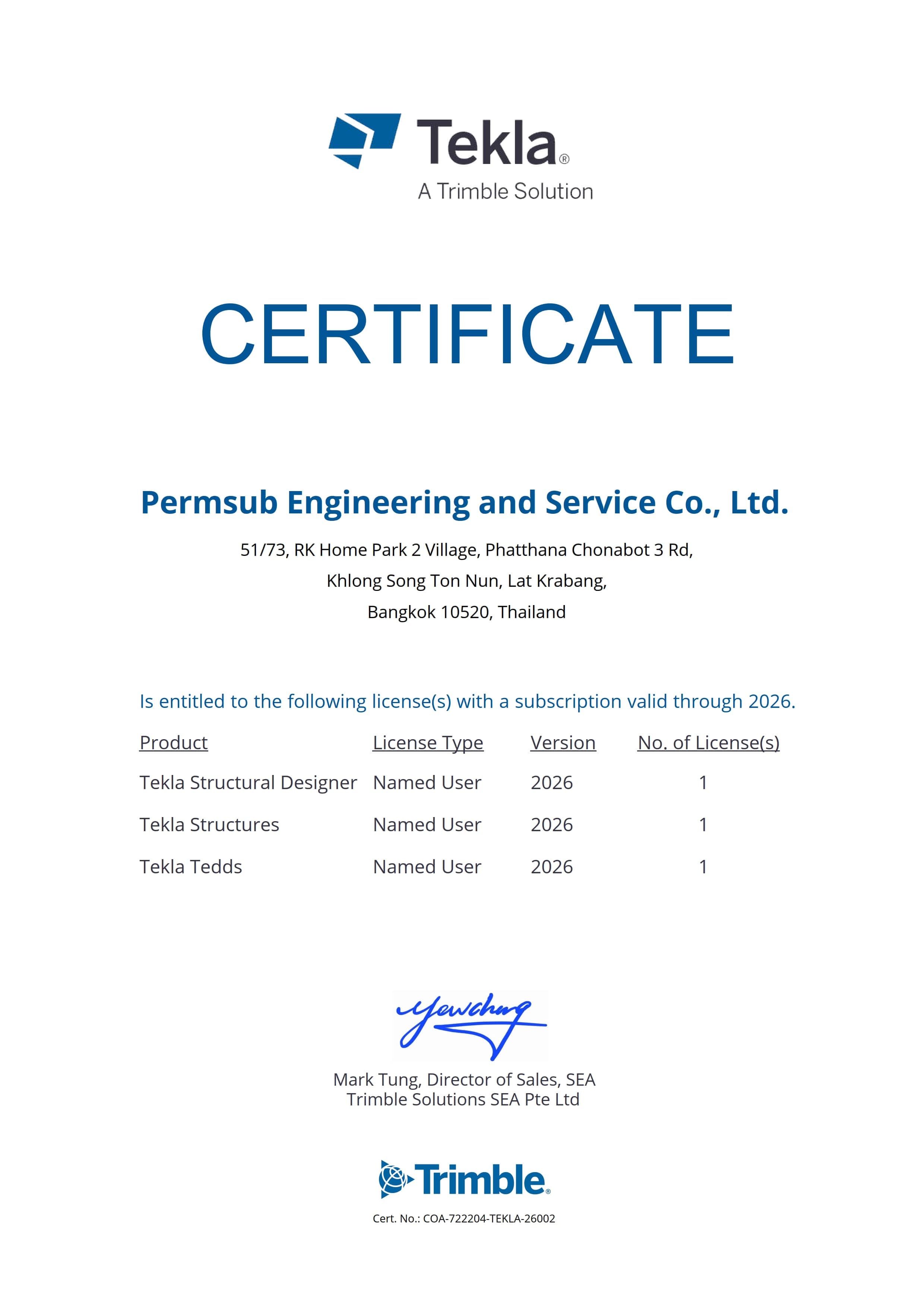 TEKLA License
